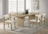 Decker Natural Oak 82-inch Rectangular Wood Dining Table from Coaster - Luna Furniture