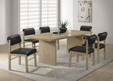 Decker Natural Oak 82-inch Rectangular Wood Dining Table from Coaster - Luna Furniture