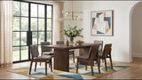 Decker Walnut/ Gray 7-Piece 82-inch Rectangular Dining Set from Coaster - Luna Furniture