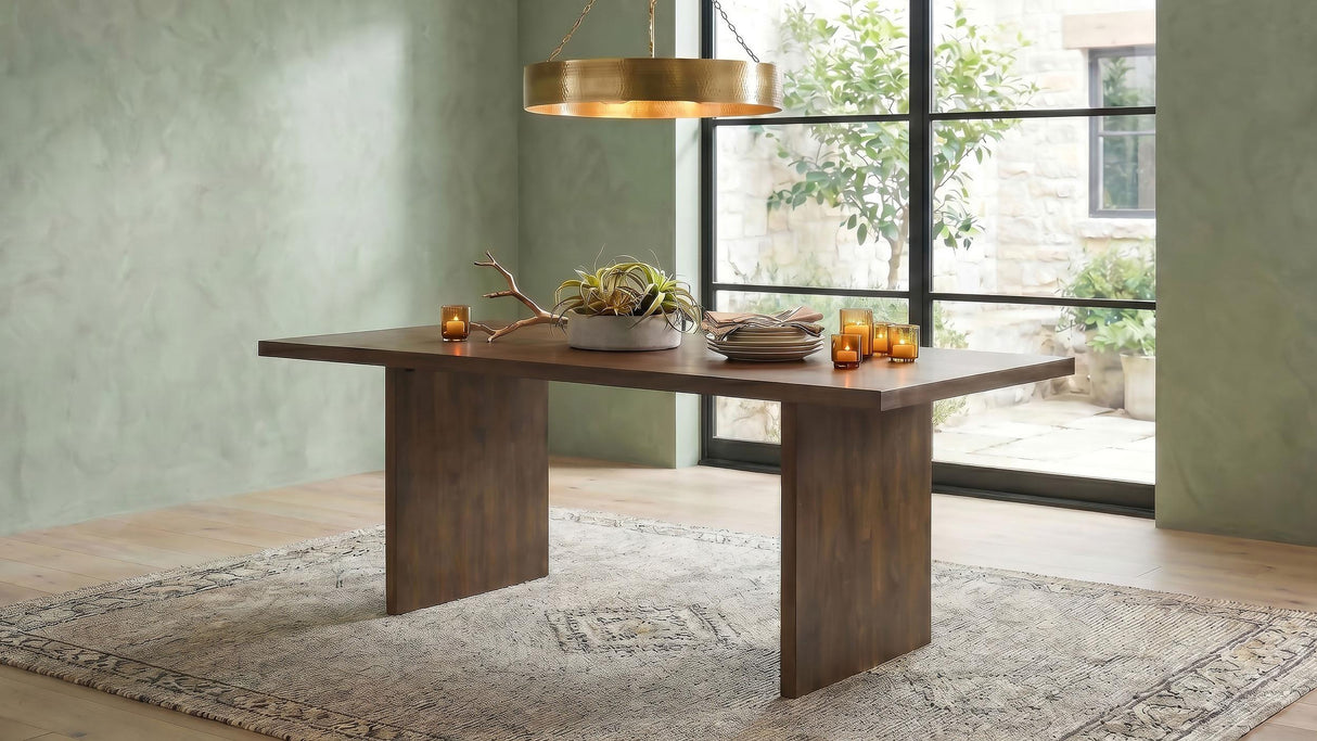 Decker Dark Walnut 82-inch Rectangular Wood Dining Table from Coaster - Luna Furniture