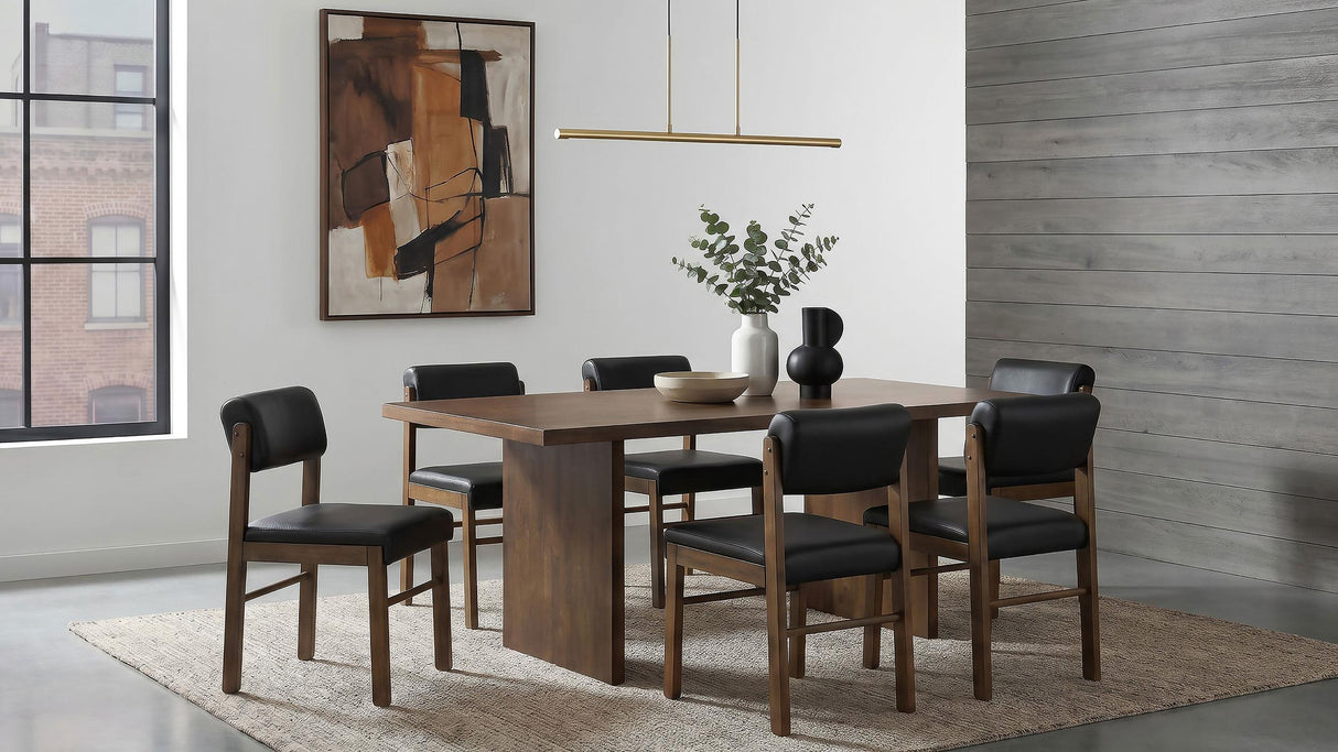 Decker Dark Walnut 82-inch Rectangular Wood Dining Table from Coaster - Luna Furniture