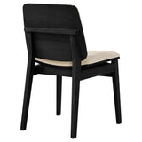 Redbridge Black / Cream Velvet Upholstered Side Chair, Set of 2 from Coaster - Luna Furniture
