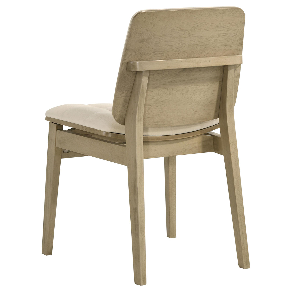 Redbridge Cream/Natural OakVelvet Upholstered Side Chair, Set of 2 from Coaster - Luna Furniture