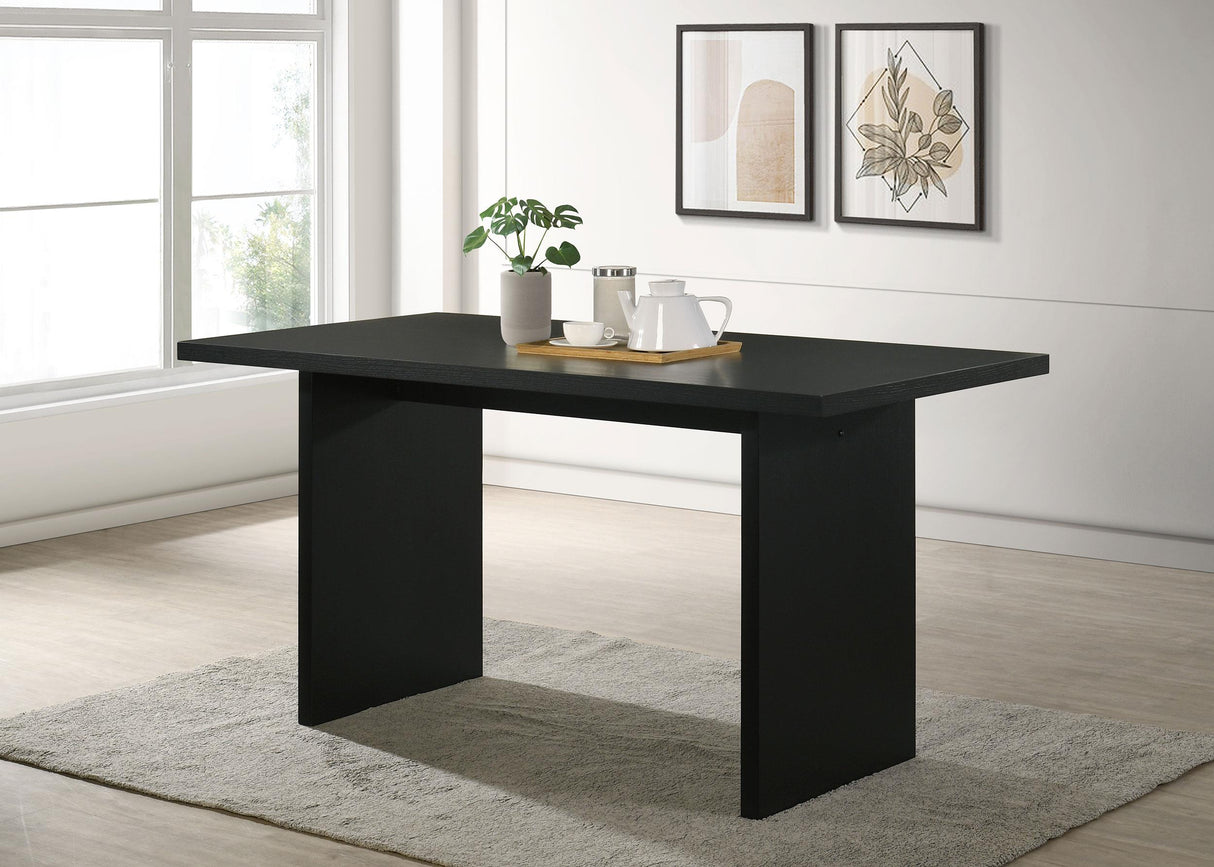 Decker Black 70-inch Rectangular Wood Counter Height Dining Table from Coaster - Luna Furniture