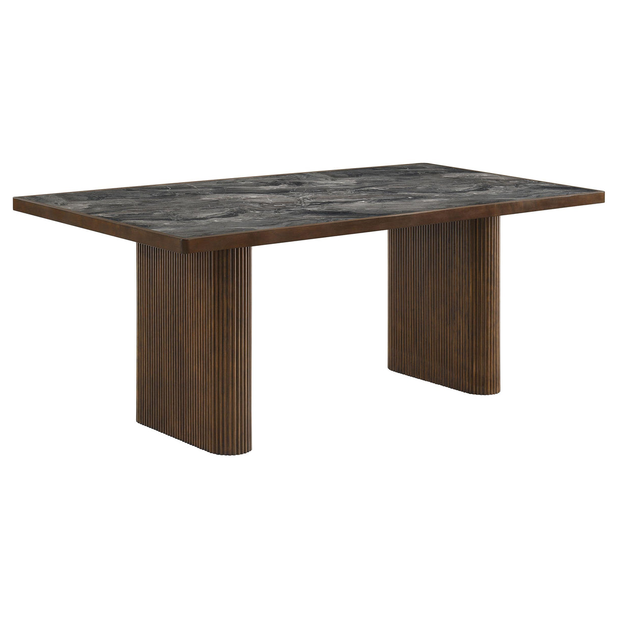 Parry Dark Walnut 80-inch Smart Top Paladina Dining Table from Coaster - Luna Furniture