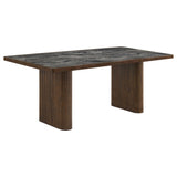 Parry Dark Walnut 80-inch Smart Top Paladina Dining Table from Coaster - Luna Furniture