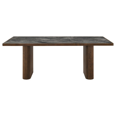 Parry Dark Walnut 80-inch Smart Top Paladina Dining Table from Coaster - Luna Furniture