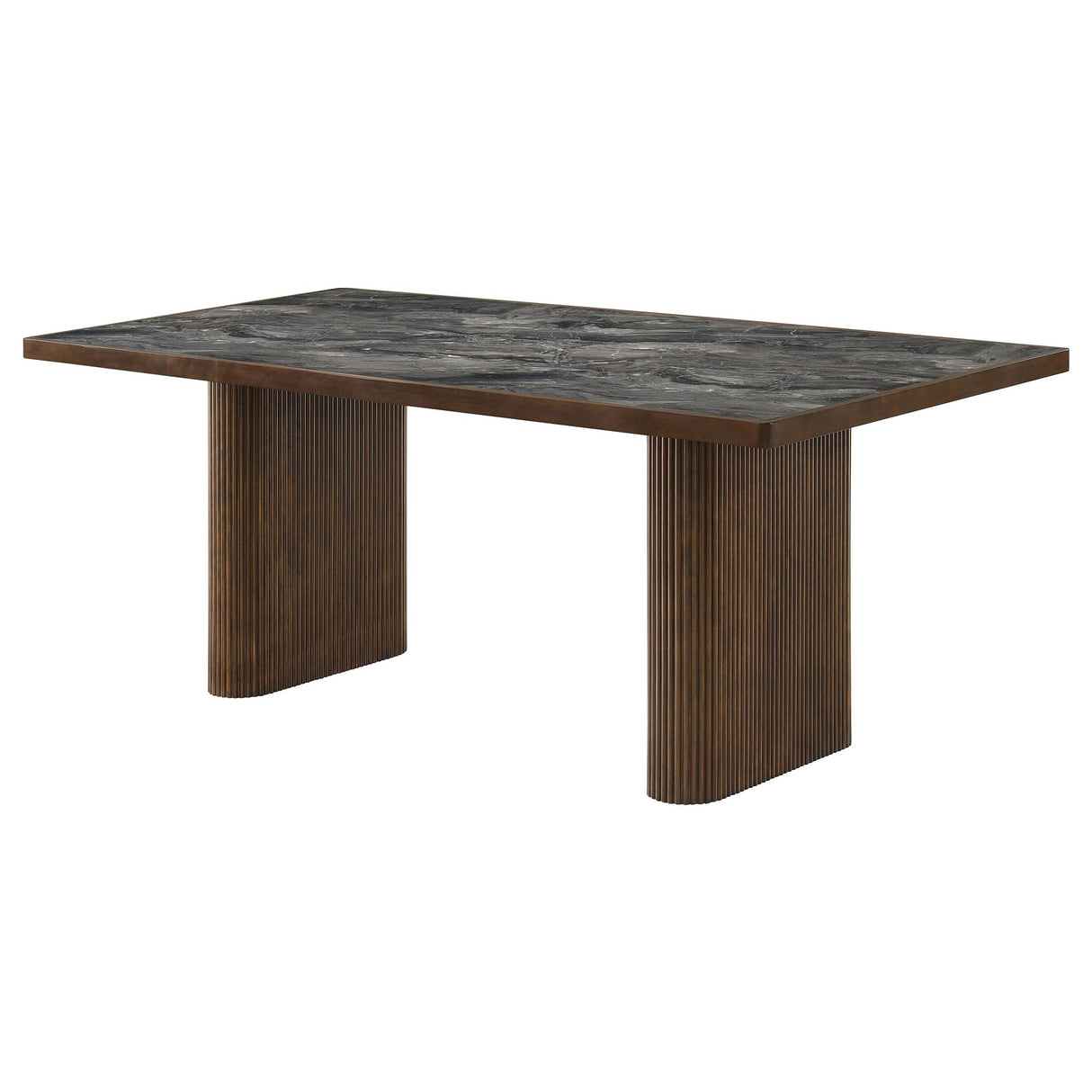 Parry Dark Walnut 80-inch Smart Top Paladina Dining Table from Coaster - Luna Furniture