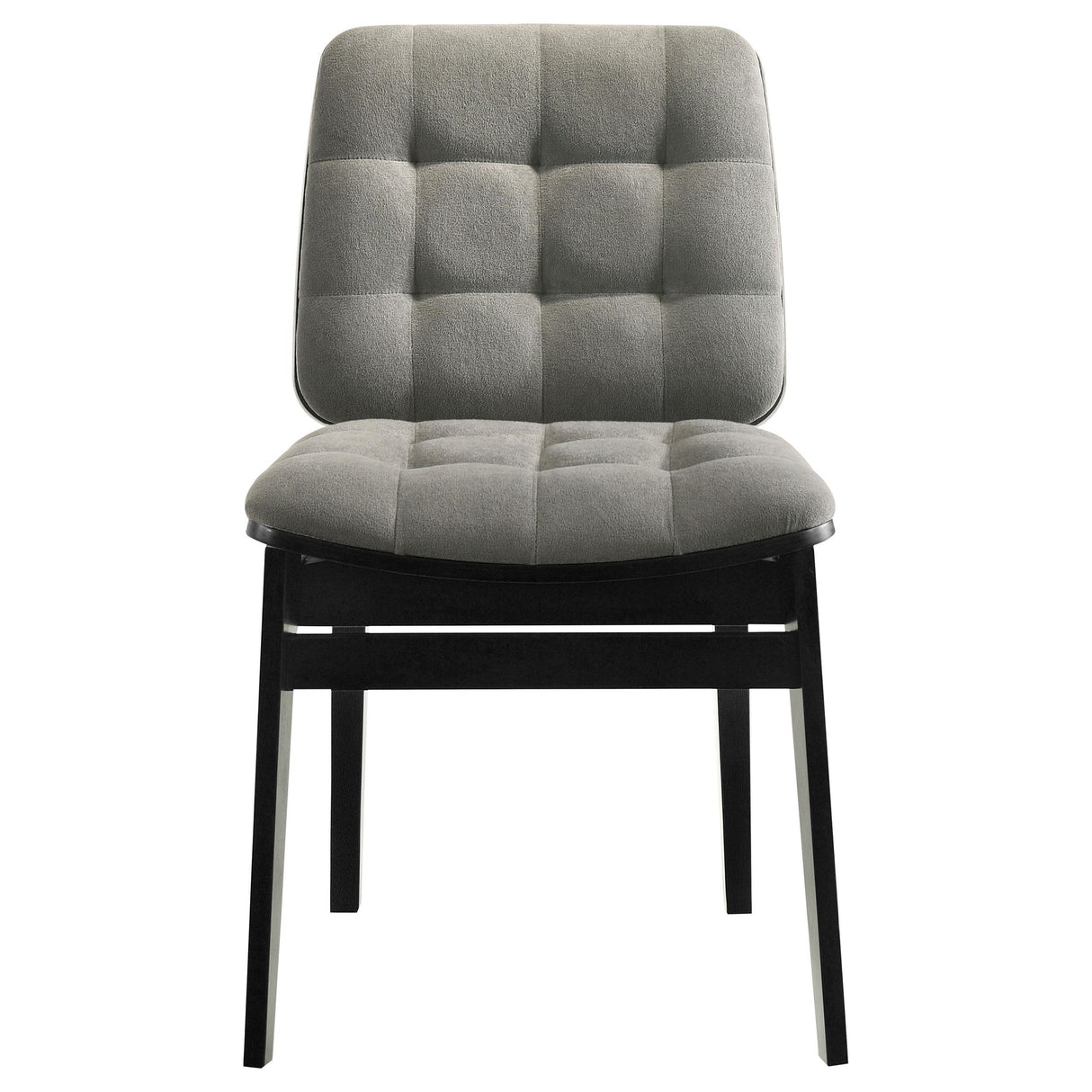 Redbridge Black / Gray Velvet Upholstered Side Chair, Set of 2 from Coaster - Luna Furniture