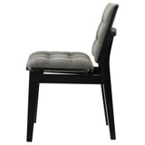 Redbridge Black / Gray Velvet Upholstered Side Chair, Set of 2 from Coaster - Luna Furniture