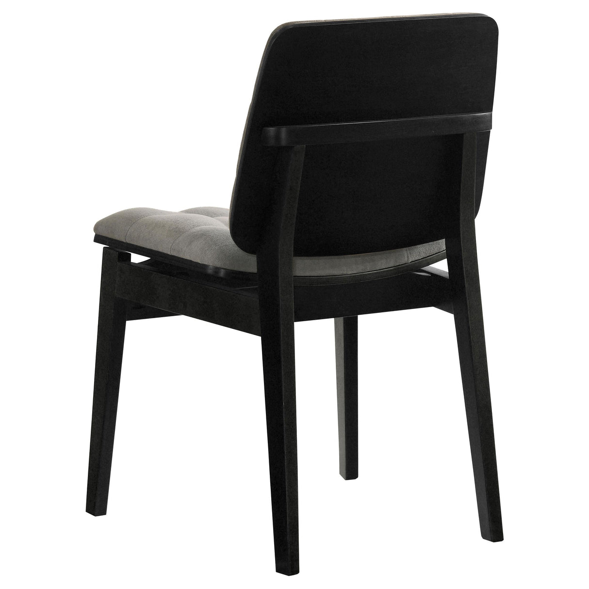 Redbridge Black / Gray Velvet Upholstered Side Chair, Set of 2 from Coaster - Luna Furniture