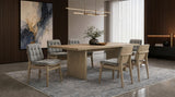 Redbridge Gray/Natural Oak Velvet Upholstered Side Chair, Set of 2 from Coaster - Luna Furniture