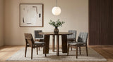 Redbridge Walnut/ Gray Velvet Upholstered Side Chair, Set of 2 from Coaster - Luna Furniture