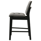 Redbridge Black / Gray Velvet Upholstered Counter Chair, Set of 2 from Coaster - Luna Furniture