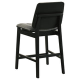 Redbridge Black / Gray Velvet Upholstered Counter Chair, Set of 2 from Coaster - Luna Furniture