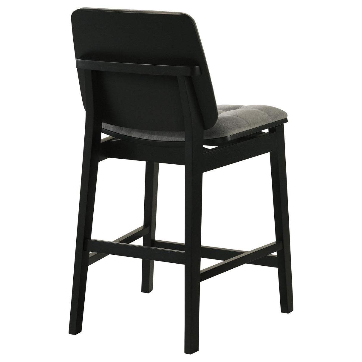Redbridge Black / Gray Velvet Upholstered Counter Chair, Set of 2 from Coaster - Luna Furniture