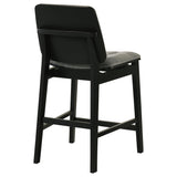 Redbridge Black / Gray Velvet Upholstered Counter Chair, Set of 2 from Coaster - Luna Furniture