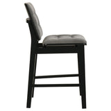 Redbridge Black / Gray Velvet Upholstered Counter Chair, Set of 2 from Coaster - Luna Furniture