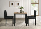 Garza Greige Oak Space Saving Rectangular Dining Table from Coaster - Luna Furniture