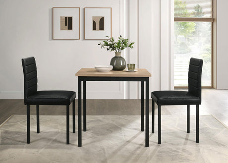 Garza Greige Oak Space Saving Rectangular Dining Table from Coaster - Luna Furniture