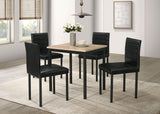 Garza Greige Oak Space Saving Rectangular Dining Table from Coaster - Luna Furniture