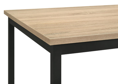 Garza Greige Oak and Black 5-piece Rectangular Dining Set from Coaster - Luna Furniture