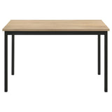 Garza Greige Oak Rectangular 48-inch Dining Table from Coaster - Luna Furniture