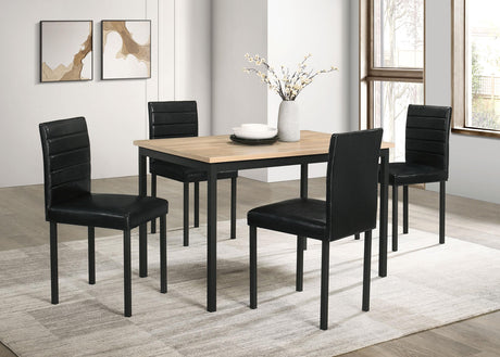Garza Greige Oak Rectangular 48-inch Dining Table from Coaster - Luna Furniture