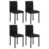 Garza Black Upholstered Dining Side Chair, Set of 4 from Coaster - Luna Furniture
