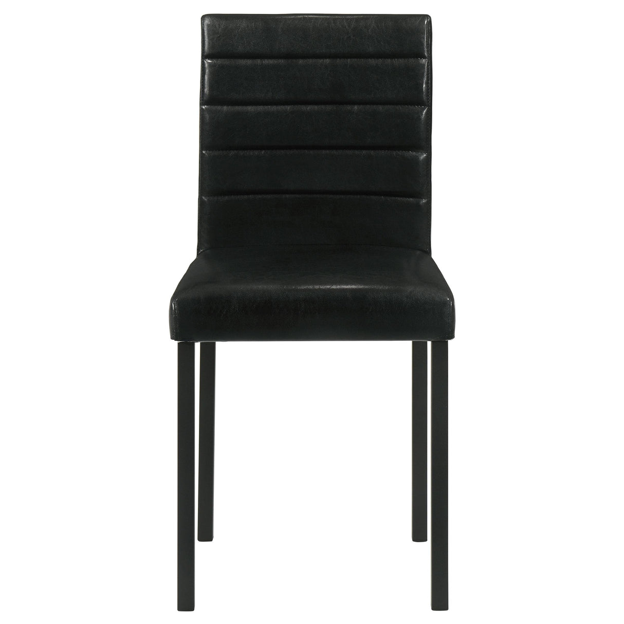 Garza Black Upholstered Dining Side Chair, Set of 4 from Coaster - Luna Furniture