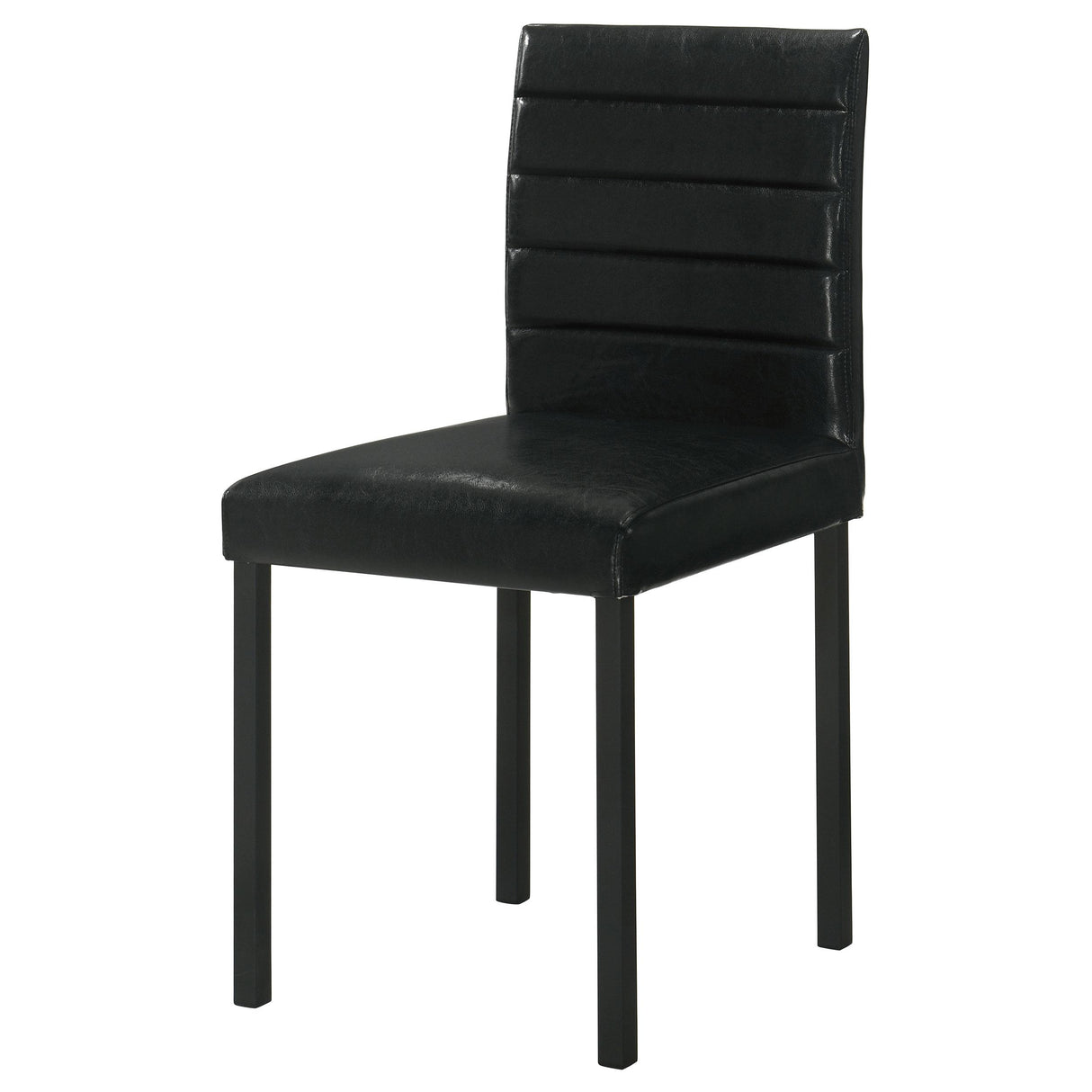 Garza Black Upholstered Dining Side Chair, Set of 4 from Coaster - Luna Furniture