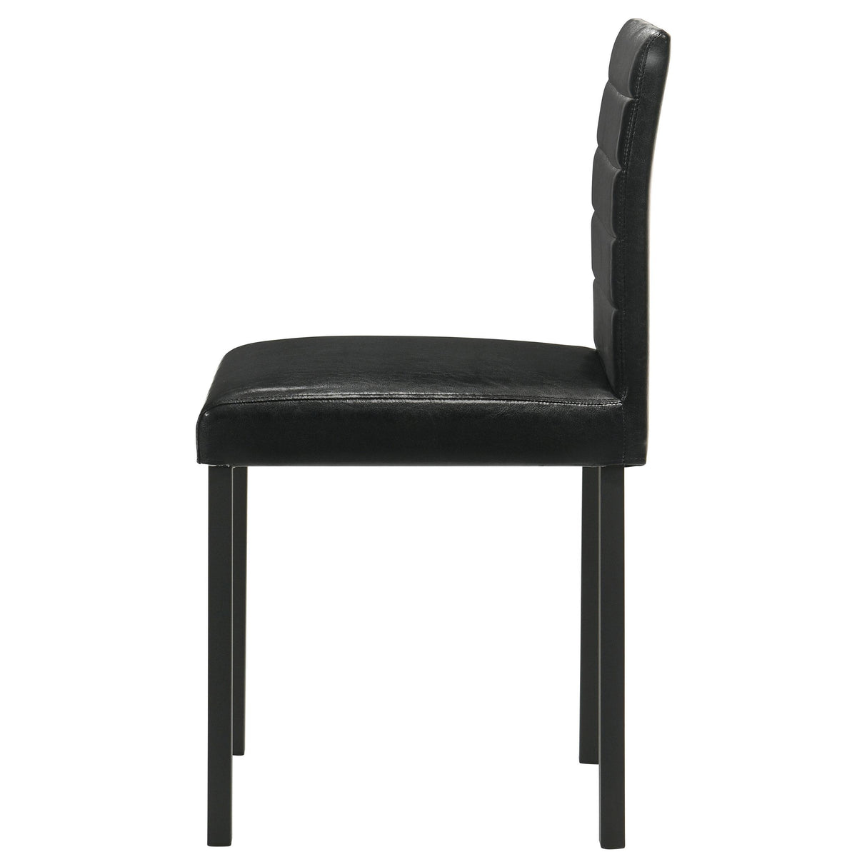 Garza Black Upholstered Dining Side Chair, Set of 4 from Coaster - Luna Furniture