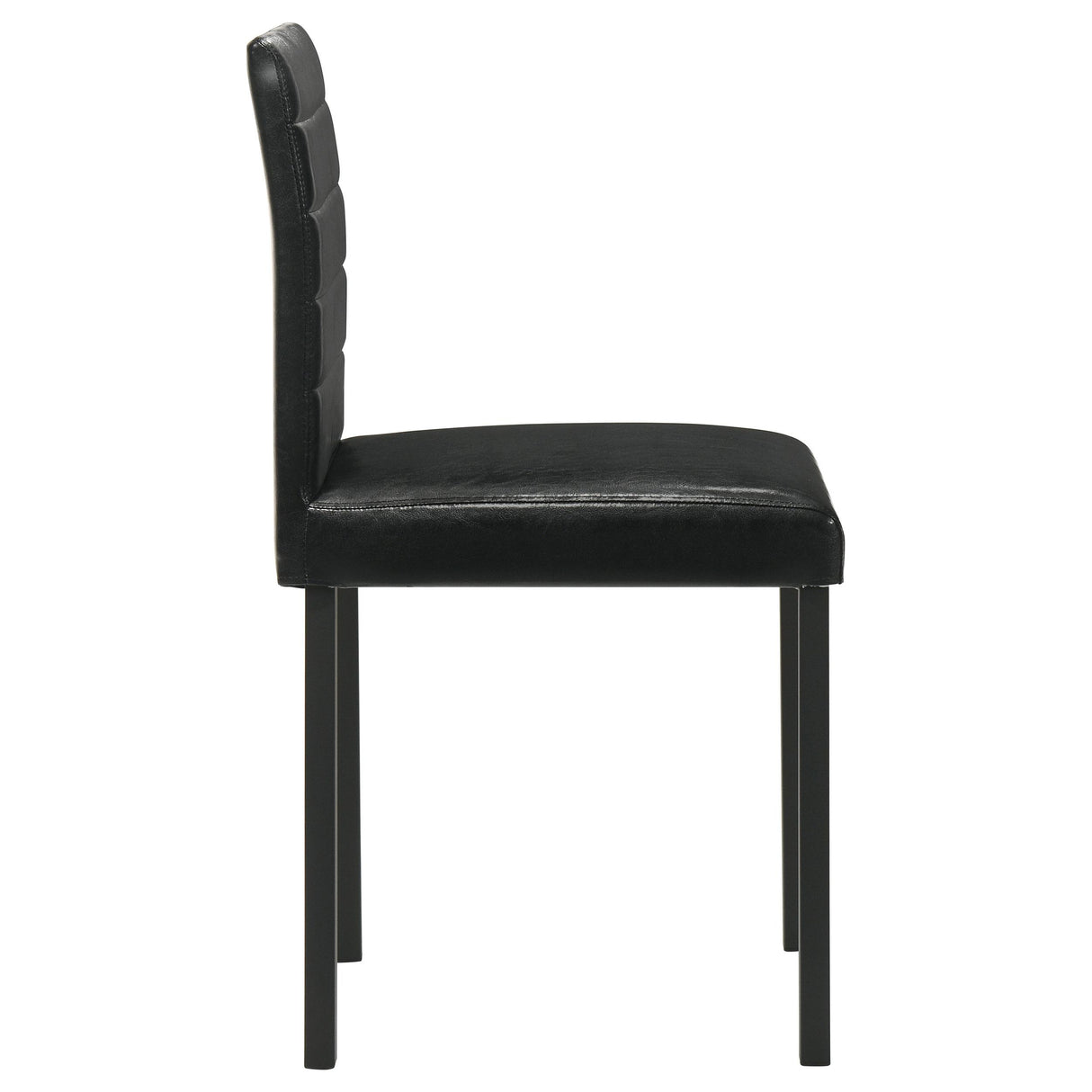 Garza Black Upholstered Dining Side Chair, Set of 4 from Coaster - Luna Furniture