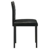 Garza Black Upholstered Dining Side Chair, Set of 4 from Coaster - Luna Furniture