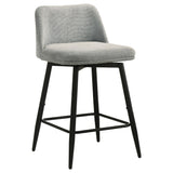 Mellor Grey Fabric Upholstered Swivel Counter Chair (Set of 2) from Coaster - Luna Furniture