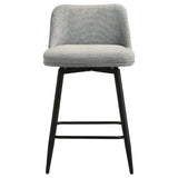 Mellor Grey Fabric Upholstered Swivel Counter Chair (Set of 2) from Coaster - Luna Furniture