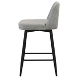 Mellor Gray Fabric Upholstered Swivel Counter Chair, Set of 2 from Coaster - Luna Furniture