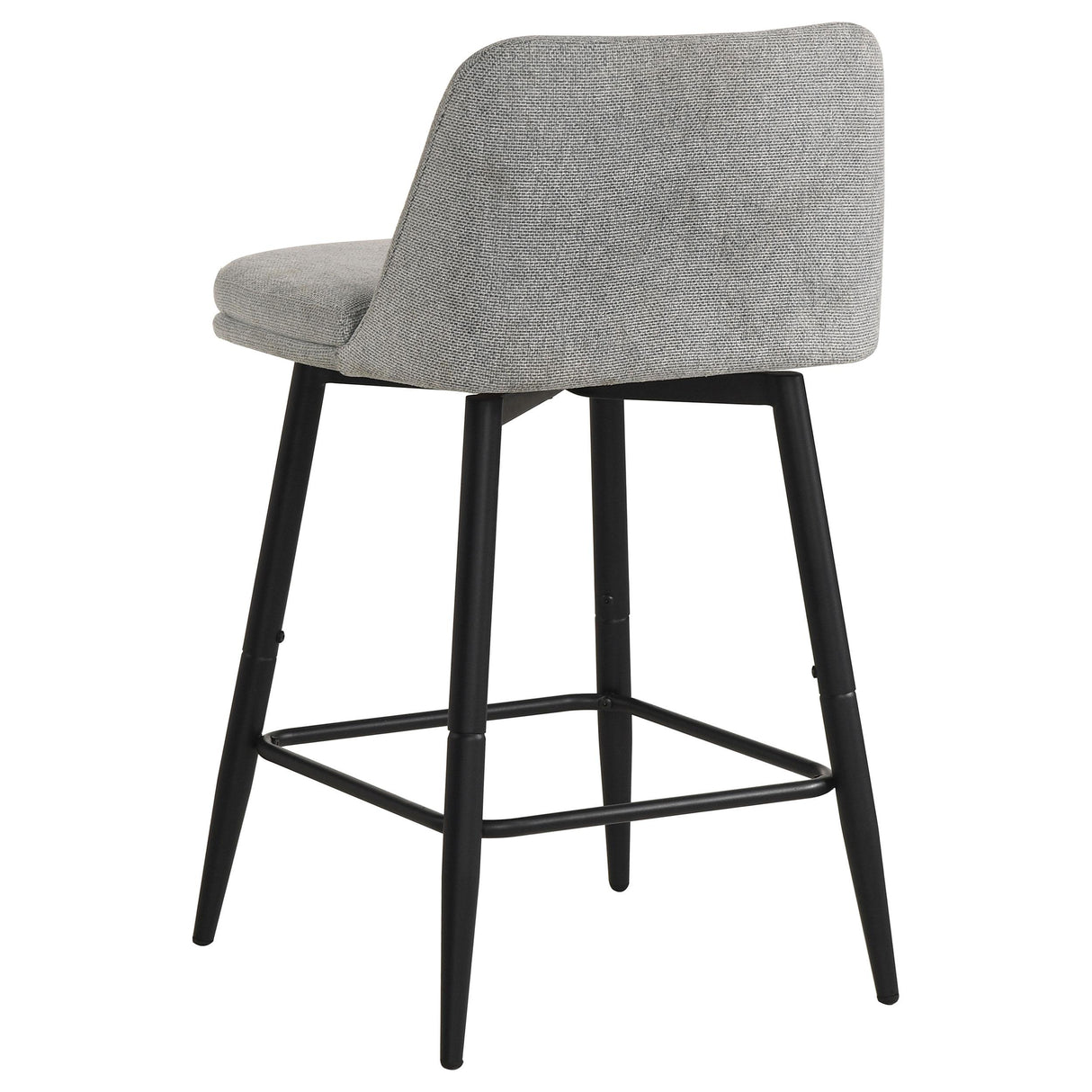 Mellor Gray Fabric Upholstered Swivel Counter Chair, Set of 2 from Coaster - Luna Furniture