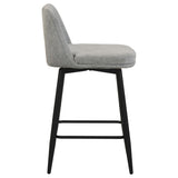 Mellor Gray Fabric Upholstered Swivel Counter Chair, Set of 2 from Coaster - Luna Furniture