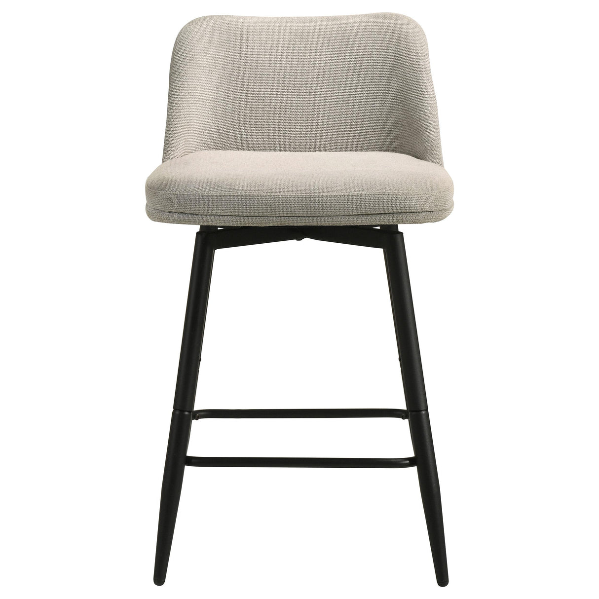 Mellor Slate Brown Fabric Upholstered Swivel Counter Chair (Set of 2) from Coaster - Luna Furniture