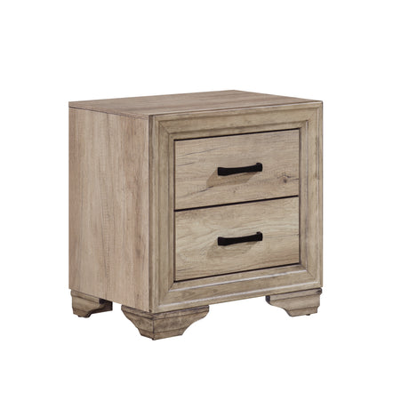 Lonan Natural 5-Piece Bedroom Set (Queen Bed, Nightstand, Dresser, Mirror, Chest) from Homelegance - Luna Furniture