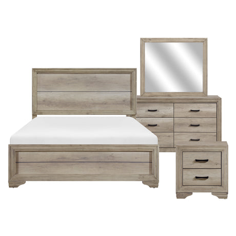Lonan Natural Queen Panel Bed from Homelegance - Luna Furniture