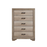 Lonan Natural 5-Piece Youth Bedroom Set (Twin Bed, Nightstand, Dresser, Mirror, Chest) from Homelegance - Luna Furniture