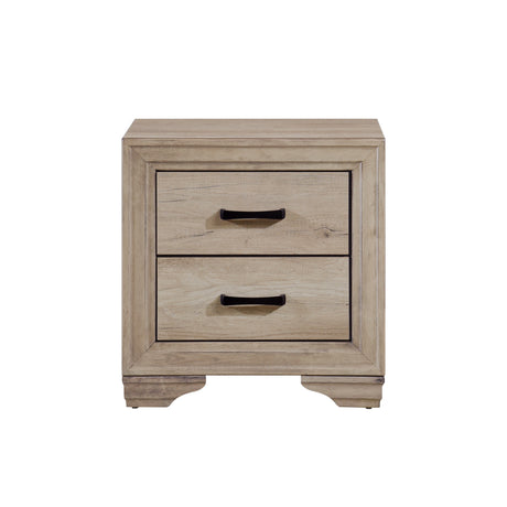 Lonan Natural 5-Piece Youth Bedroom Set (Twin Bed, Nightstand, Dresser, Mirror, Chest) from Homelegance - Luna Furniture