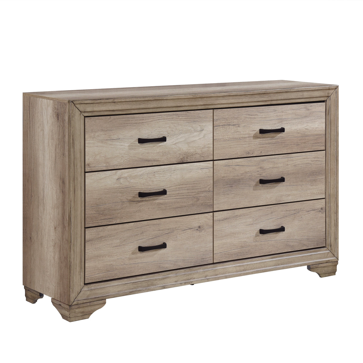 Lonan Natural 5-Piece Youth Bedroom Set (Twin Bed, Nightstand, Dresser, Mirror, Chest) from Homelegance - Luna Furniture
