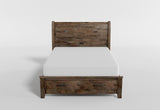 Jerrick Burnished Brown Queen Sleigh Platform Bed with Footboard Storage from Homelegance - Luna Furniture