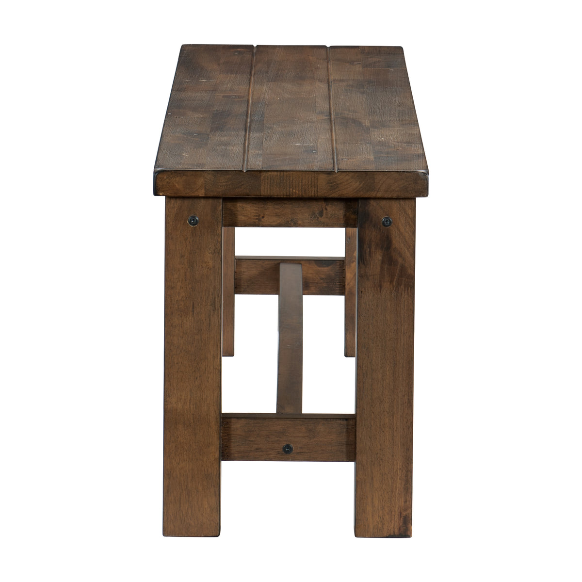 Jerrick Burnished Brown Queen Sleigh Platform Bed with Footboard Storage