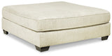Rawcliffe Parchment Oversized Accent Ottoman from Ashley Furniture - Luna Furniture