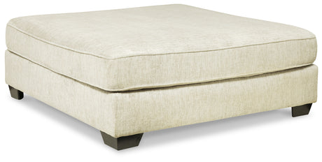 Rawcliffe Parchment Oversized Accent Ottoman from Ashley - Luna Furniture
