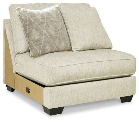 Rawcliffe Parchment Armless Chair from Ashley Furniture - Luna Furniture